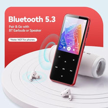 Load image into Gallery viewer, AGPTEK 64GB MP3 Player with Bluetooth, M3 2.4'' Player with Speaker, BlackRed_457