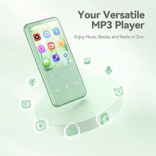 Load image into Gallery viewer, AGPTEK 64GB MP3 Player with Bluetooth, M3 2.4'' Player with Speaker, Green_135