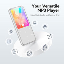 Load image into Gallery viewer, AGPTEK 64GB MP3 Player with Bluetooth, M3 2.4'' Player with Speaker, Silver_496