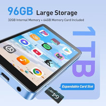 Load image into Gallery viewer, AGPTEK 96GB MP3 Player with Bluetooth and WiFi, T08 4'' Android MP4 Player_437