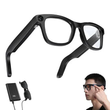 Load image into Gallery viewer, AI Smart Glasses with Bluetooth 8MP Camera Glasses & Music & Call Features, Voice Control, for Remote Video Recording, Anti-Blue Light & UV Protection, for Men Women (Black)_1