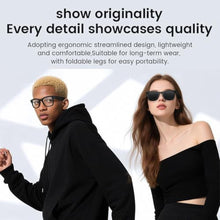 Load image into Gallery viewer, AI Smart Glasses with Bluetooth 8MP Camera Glasses & Music & Call Features, Voice Control, for Remote Video Recording, Anti-Blue Light & UV Protection, for Men Women (Black)_1889
