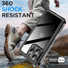 Load image into Gallery viewer, AICase Compatible with iPhone 16 Pro Max Case Waterproof, Clear Water Proof Built-in Screen Protector Shockproof Dustproof Snowproof Full Body Rugged Underwater Phone Case_904