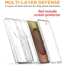 Load image into Gallery viewer, AICase for Samsung Galaxy S25 Ultra Case Clear 3 in 1 Heavy Duty Drop Protection Full Body Rugged Shockproof/Dust Proof 3-Layer Military Protective Tough Durable Cover for Galaxy S25 Ultra 6.9"_1_47