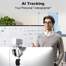 Load image into Gallery viewer, aicoco 1080p Webcam, Streaming Web Camera with Dual Microphone, AI Tracking & FHD Web Cam w/ 90 View, Plug and Play USB Computer Camera for Zoom/Skype/YouTube, PC/Laptop/Desktop, Calls/Conference, White_2133