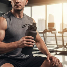 Load image into Gallery viewer, Aiivow Black 32 oz Insulated Water Bottle, Large Metal Stainless Steel Water Flask, Big Sports Travel Mens Water Bottle for Gym,Hiking,1 liters Leakproof Insulated Thermal Bottle with 2 Lids_6145