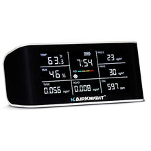 Load image into Gallery viewer, AirKnight Premium Indoor Air Quality Monitor Indoor & Air Quality Sensor. VOC Detector, CO2 Monitor, Formaldehyde Detector HCHO, AQI, PM2.5, PM10 Temperature Humidity Air AQI CO2 Meter, White_1
