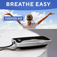 Load image into Gallery viewer, AirTamer A310 Personal Air Purifier Necklace Rechargeable Wearable Air Cleaner for Travel, Office & Everyday Use - Silent, Lightweight, Black with Metal Case, BlackwithMetalCase_8306