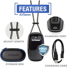 Load image into Gallery viewer, AirTamer A315 Wearable Air Purifier Necklace - Black_8698