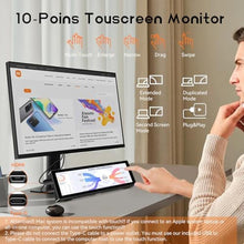 Load image into Gallery viewer, AISHICHEN Mini Monitor for PC, Upgraded 8.8 Inch Small Touchscreen Monitor 1920x480 Stretched Bar Monitor, Sensor Panel Temperature LCD Display, IPS USB Mini Screen for RPi, AIDA64 ARGB Computer Case_657
