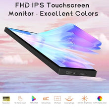 Load image into Gallery viewer, AISHICHEN Mini Monitor for PC, Upgraded 8.8 Inch Small Touchscreen Monitor 1920x480 Stretched Bar Monitor, Sensor Panel Temperature LCD Display, IPS USB Mini Screen for RPi, AIDA64 ARGB Computer Case_658