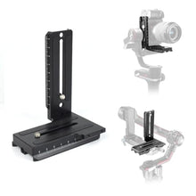 Load image into Gallery viewer, Akeipho L Bracket Vertical Mount Quick Release Plate for DJI Ronin RSC2 / RS2/ RS3 / S, Zhiyun Weebill S Gimbal, DSLR Camera, Tripod, Monopod, Black_1