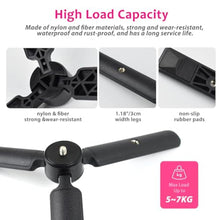 Load image into Gallery viewer, Akeipho Mini Tabletop Tripod for Gimbal/DSLRs, Desktop Tripod Stand Handle Grip for DJI Ronin S/SC, Zhiyun Weebill S/Smooth, Osmo Mobile with Extended 1/4" Screw Holes, Black_6366
