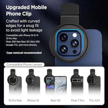 Load image into Gallery viewer, ALILUSSO 52mm Polarizing Filter for iPhone, Circular Polarized Lens with Upgraded Clip,Rotatable Cpl Filter Compatible with iPhone 16/15/14/13 Pro Max Samsung Moto Google TCL Phone_1484