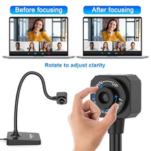 Load image into Gallery viewer, AlKOR USB Document Camera for Teaching & Distance Learning,Manual Focus Webcam with Mic, Foldable Design for Mac OS/Windows/Chromebook-Online Classes, Web Conferencing & Live Demos,Remote Work, Black_4265