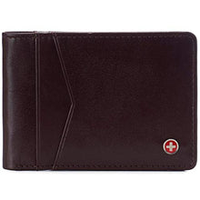 Load image into Gallery viewer, Alpine Swiss Mens Delaney Slimfold RFID Safe Slim Bifold Wallet Smooth Leather Comes in Gift Box Burgundy_1