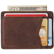 Load image into Gallery viewer, Alpine Swiss RFID Minimalist Oliver Front Pocket Wallet For Men Leather Hampton Collection Nubuck Tan, NubuckTan_2010