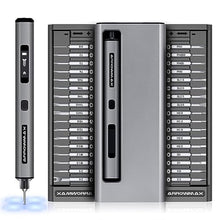 Load image into Gallery viewer, AM ARROWMAX Electric Screwdriver, Cordless Precision Screwdriver Set with 34 Magnetic Precision Bits, Smart Motion Control, IF Winning Design Tool Kit for Electronics Laptop Glasses (SES PRO) Grey_1