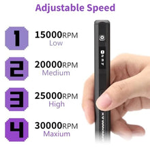 Load image into Gallery viewer, AM ARROWMAX Mini Engraving Pen: Ultimate Cordless Portable Tool for Artists & DIYers - Engrave 50+ Surfaces - Beginner Friendly - Engraving Pen for Bead, Metal, Wood, Glass and Plastic,Black, Simpleblack_28