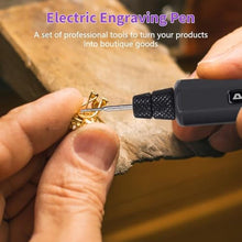 Load image into Gallery viewer, AM ARROWMAX Mini Engraving Pen: Ultimate Cordless Portable Tool for Artists & DIYers - Engrave 50+ Surfaces - Beginner Friendly - Engraving Pen for Bead, Metal, Wood, Glass and Plastic,Black, Simpleblack_30