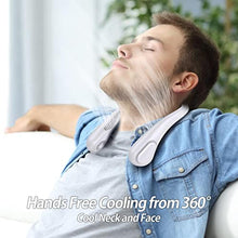 Load image into Gallery viewer, AMACOOL Bladeless Neck Fan, Mothers Day Gifts for Mom, Gifts for Father Dad Husband, Rechargeable Wearable Fan for Men Women Hot Flashes Relief Travel Outdoor Sports Golf Cruise Essentials 2026, White_2276