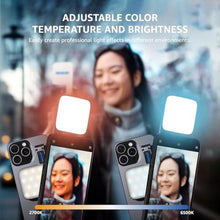 Load image into Gallery viewer, Amaran Go Magnetic Selfie Phone Light (Blue) Compatible with MagSafe & Qi2, Dual LED Adjustable Mirror Light, CCT 2700K-6500K, for Selfies, Makeup, Content Creation_458