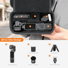 Load image into Gallery viewer, AMAZEAR Portable Carry Case for DJI OSMO Pocket 4 / Xtra Muse, Pocket4 Accessories Hard Shell Bag for Protection, Storage, Organizer, with Shoulder Strap, Black_372