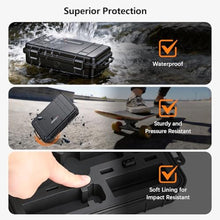 Load image into Gallery viewer, AMAZEAR Waterproof Hard Case Compatible with DJI OSMO Pocket 4 / Xtra Muse, Pocket4 Creator Combo Accessories Small Hard Shell Cover Travel Box for Carrying, Protection, Storage, Organization, Black_713