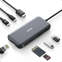 Load image into Gallery viewer, Anker USB-C Hub, 8-in-1 Multiport Ethernet Adapter with 4K@60Hz HDMI Port