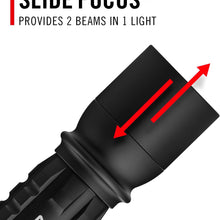 Load image into Gallery viewer, Coast XP11R 2600 Lumen USB-C Rechargeable LED Flashlight with Slide Focus and Pure Beam Focusing Optic, 4 Light Modes, Black