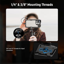 Load image into Gallery viewer, NEEWER Phone Tripod Mount with Arca Type Base, 1/4" Threads, Quick Release Clamp Compatible with iPhone 16 Pro Max S25 Ultra Phone Cage DJI RS4 Mini RS4 RS3 Pro RS2 RSC2, PA124