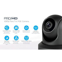 Load image into Gallery viewer, Amcrest ProHD 1080P POE (Power Over Ethernet) IP Camera with Pan/Tilt, Two-Way Audio, Optional Cloud Recording, Full HD (1920TVL) @ 30FPS, Wide 90 Viewing Angle and Night Vision IP2M-841EB (Black)_1051