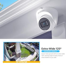 Load image into Gallery viewer, Amcrest UltraHD 4K (8MP) Outdoor Security IP Turret PoE Camera, 3840x2160, 98ft NightVision, 125 FOV, IP67 Weatherproof, MicroSD Recording (256GB), IP8M-T2599EW-AI-V3 (White), Black_1521