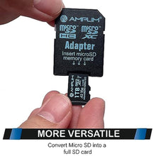 Load image into Gallery viewer, Amplim 1TB Micro SD SDXC Flash Memory Card, 170MB/s A2 UHS-I U3 V30 4K UHD & Full HD MicroSDXC Class 10 Pro TF Card Plus Adapter, Chrome_1736