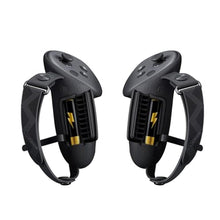 Load image into Gallery viewer, AMVR Upgraded Controller Grips Cover Compatible with Meta/Oculus Quest 3S/Quest 3 Accessories, with Battery Opening Cover and Knuckle Straps Protector, Black_1