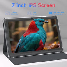 Load image into Gallery viewer, Android 14 Tablet 7 inch Tablets with Case, 8GB RAM 32GB ROM 1TB Expand, Quad-Core Processor Tablet PC, 1024 x 600 IPS Screen, Dual Camera, 3000mAh Battery, Bluetooth, WiFi, GMS, Widevine L1, Black_63