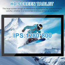 Load image into Gallery viewer, Android 15 Tablet, 10 inch 2 in 1 Tablets with Keyboard, 18GB RAM 128GB ROM 2TB Expand, Quad-Core 2.0Ghz CPU, 5G WiFi 6, BT5.0, 1280x800 HD Touchscreen, 6000mAh, Widevine L1, GMS Tablet, Black_123