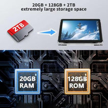 Load image into Gallery viewer, Android 16 10 inch Tablets, 20GB RAM 128GB ROM 2TB Expandable, 2GHz Octa-core Processor, 2 in 1 Tablet with Stylus Mouse Keyboard Case, 5G WiFi6, BT 5.0, 6000mAh, Widevine L1, GMS, Black_351