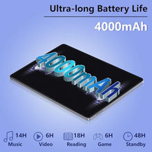 Load image into Gallery viewer, Android Tablet 10.1 inch, 8GB RAM 128GB Storage, Android 12 Oct-core Processor5 Million +13 Million Dual Cameras, WiFi Bluetooth 1TB Extended IPS Full HD Display, 4000mAh Battery Powerful Tablet ss, Gray_658