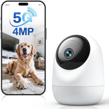 Load image into Gallery viewer, Andyssey 4MP Pet Camera with Phone App, Indoor Camera Plug-in, 5G&2.4GHz, White_1