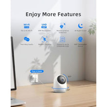 Load image into Gallery viewer, Andyssey 4MP Pet Camera with Phone App, Indoor Camera Plug-in, 5G&2.4GHz, White_148