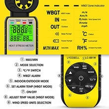 Load image into Gallery viewer, Anemometer WBGT Heat Stress Meter, Digital Handheld Wind Meter Outdoor 881W, LCW_269