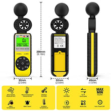 Load image into Gallery viewer, Anemometer WBGT Heat Stress Meter, Digital Handheld Wind Meter Outdoor 881W, LCW_270
