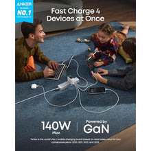 Load image into Gallery viewer, Anker 140W Max 4-Port GaN Charging Blocks,Smart Display for MacBook Charger, Silver_2