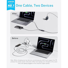 Load image into Gallery viewer, Anker 2-in-1 USB C to USB C Cable, 140W Max (1-Pack, 6 ft, Black)_658