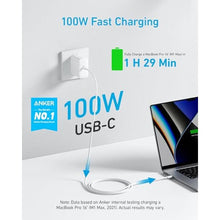 Load image into Gallery viewer, Anker Laptop Charger, Compact Foldable 100W USB C Charger with 5FT Cable, ArcticWhite_1072
