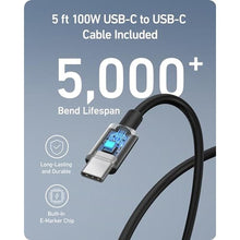 Load image into Gallery viewer, Anker Nano 100W MacBook Charger, 3-Port Fast Compact GaN USB Charger Block for MacBook Pro/Air, Pixelbook, ThinkPad, Dell XPS, iPad Pro, iPhone 17 Series, Galaxy S23,and More (Black, 1 Pack & 1 Cable)_8330