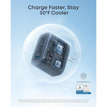 Load image into Gallery viewer, Anker Nano 70W Max 3-Port Fast Charger USB C, Type C Charger Fast Charging, Black_114