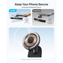 Load image into Gallery viewer, Anker Nano Magnetic 15W Car Charger with Alloy Bracket Wireless, Black_427