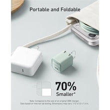 Load image into Gallery viewer, Anker Nano Phone Charger, USB C GaN Charger 30W, PIQ 3.0 Foldable PPS Fast Charger USB C for iPhone 17 / 16 and more series, Galaxy, iPad, Compatible with MagSafe, MistyBlue_8576
